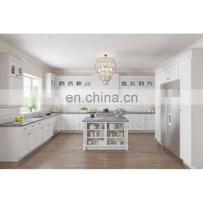 Living Room Bedroom Bath Cabinet and Island Cabinet White Solid Wood Kitchen Cabinet