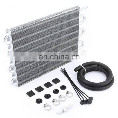 Aluminum 8 Pass Tube & Fin 5/6'' Manual Radiator Converter Kit Transmission Oil Cooler 8 Row photo-2