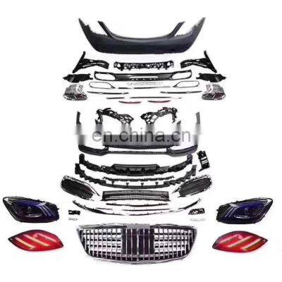 CLY Front rear car bumpers Grill For Benz S-class W222 facelift Maybach style bodykits