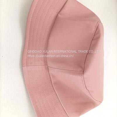 Women's Faux Leather Bucket Hat photo-5