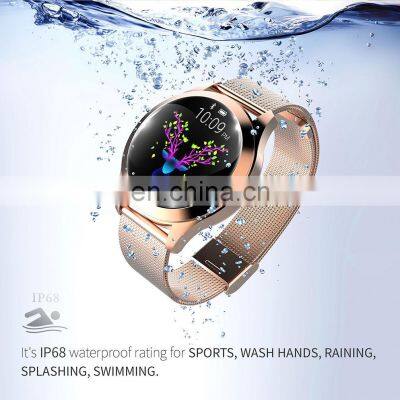 Ip68 Waterproof Smart Watch Women Lovely Bracelet Heart Rate Monitor Sleep Monitoring Kw10 Smartwatch For Ios Android photo-2