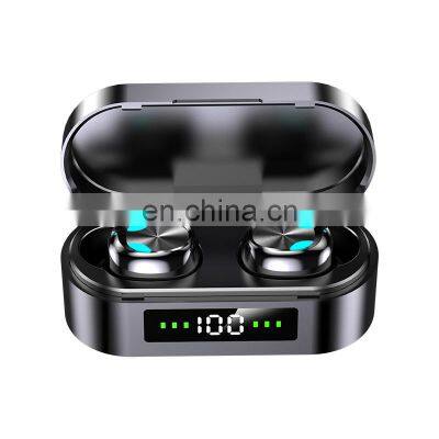 2022 New Arrival S10 Tws Wireless Headset Mini In-ear Headphone Touch Control Led Digital Display Earphones