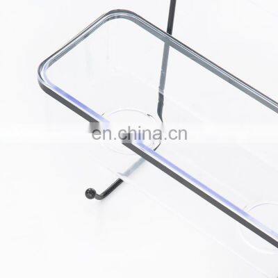 2 Tier Chromed Wire Shower Caddy Hanging Bathroom Shampoo Shelf PS Storage Holder photo-5