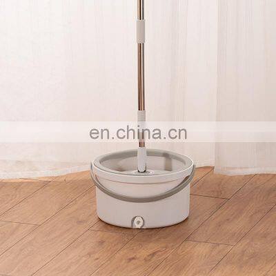 Mop and Bucket Set Microfiber Mop With Bucket Floor Cleaning System Flat Floor Mop for Hardwood Tile Laminate Marble photo-4
