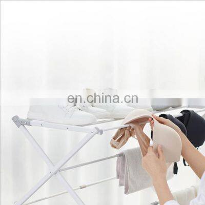 Manufacturer Supply Stainless Steel Folding Drying Rack Household Drying Articles Multifunctional Three-layer Drying Rack photo-4