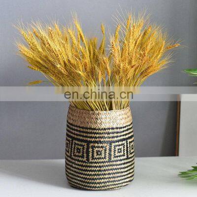 Little Baskets Set of 2 Seagrass Storage Basket Handwoven Natural Flower Basket Wholesale
