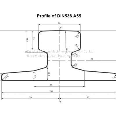 DIN536 A55 Crane Rail Price