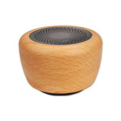 Wooden Bluetooth Speaker Eco-friendly Bamboo OEM Logo Small Portable Stereo Wireless Speaker