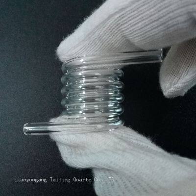 customized coiled quartz glass tube