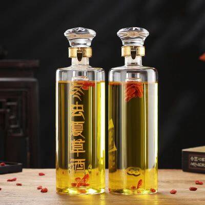 Handcrafted Glass Bottle Wine Decanter With Unique Shape Wine Bottle photo-4