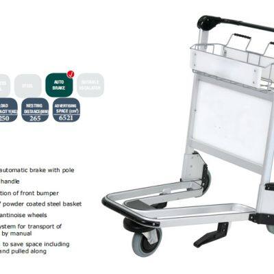 Airport Luggage Carts   High Quality Stainless Steel Hand trolley