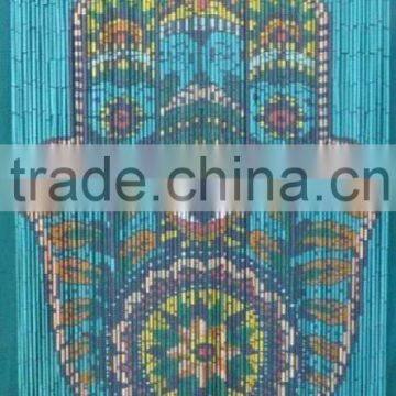 High quality best selling Bamboo Door Curtain with Hamsa hand in Viet Nam