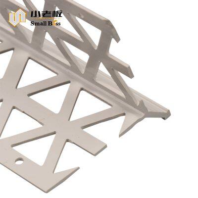 China Plastering 45 Degree Plastic Pvc Vinyl Drywall Stucco Stainless Steel Ceramic Tiles 3 m Corner Bead for Concrete