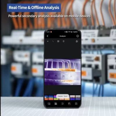 IX2 AIR Wireless Thermal Camera for Smart Devices 256×192 IR Detector Wireless Image Transmission for Electrical Maintenance photo-2