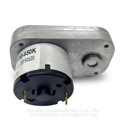 Motor Manufacturer 65mm Square Gear DC Motor 100rpm 24v 12v 6v Customized 520 Low Noise Motor
