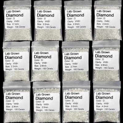 1.0-3.5mm Melee Natural Diamonds GH Color VS Clarity Natural Loose Diamonds Round Small Diamond