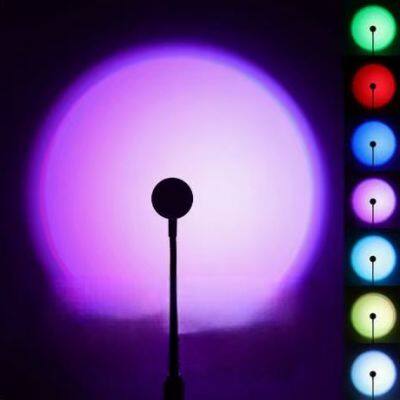 Sunset Lights，Sunset Projection Light，Creative Living Room Bedside Outdoor Shooting USB Ambient Light