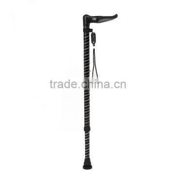 Aluminum crutch and walk helper with massage therapy handle