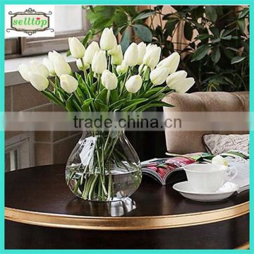 34cm mini pu real touch artificial tulip