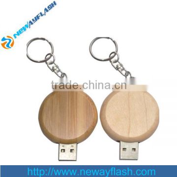 Factory price wholesale usb 2.0 wood usb key chain