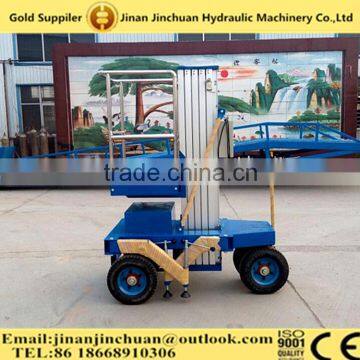 Single mast aluminum alloy table lift / portable lift table