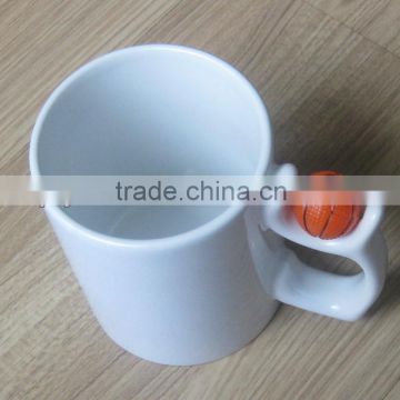 Football cup,11oz. sublimation printable ceramic cup, ceramic mug