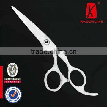 RAZORLINE CW33 White Teflon Coating Scissor Barber Scissors