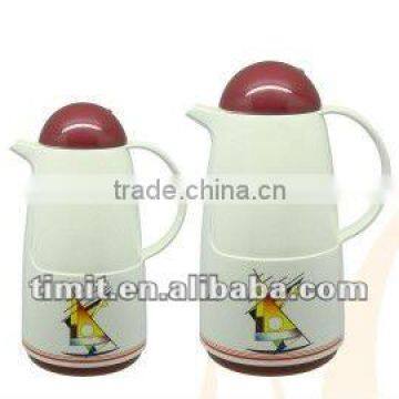 0.5L Plastic Vacuum FLask with FLower (V-H21005)