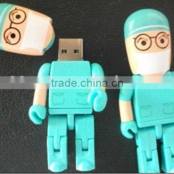 oem manufactuer custom special design doctor usb flash drive promotion