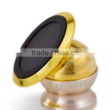 Small size 360 degree rotation strong magnetic mobile phone car holder with retail package