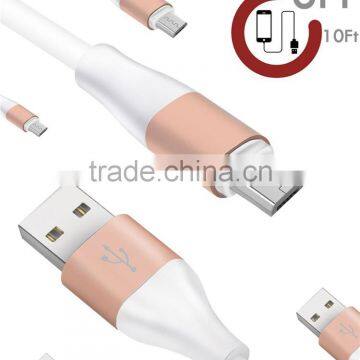 Fexible Data & Charging Wire Connector Micro USB Cable Bulk