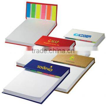 hard cover sticky flag jotter pad