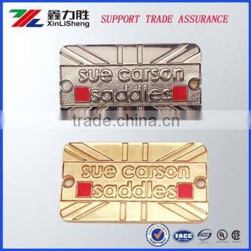 High quality Custom Design Embossed Hanging Metal Nameplates