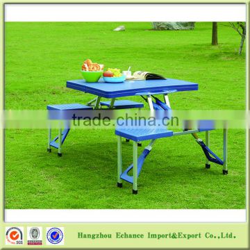 Best quality Aluminum ABS plastic folding picnic table and chairs