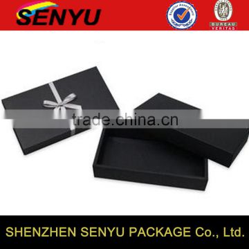 Customized Black Paper Cardboard Box Packaging Wholesale