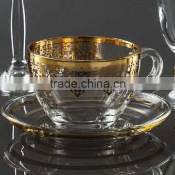 Ottoman Stoned Gold Coffee Set