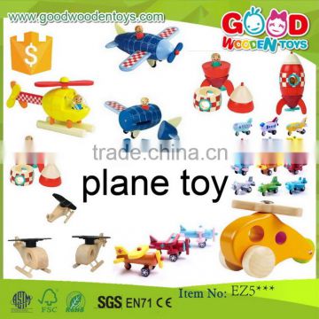 EN71 hot selling toy vehicle wooden plane toy OEM/ODM educational wooden plane toy for children