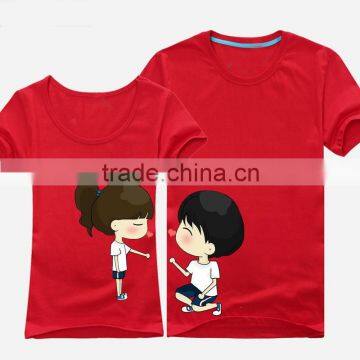 custom couple t shirt with label and image for your design