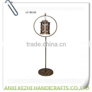 floor standing metal candle lantern