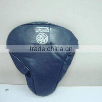 Cheapest deep blue pu bicycle seat cover for long cyclist