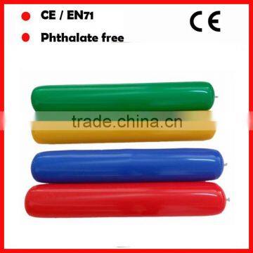 PVC inflatable round bam bam thunder sticks custom printing cheering sticks with different color
