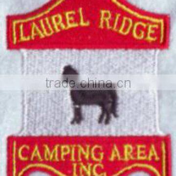 high quality custom embroidery horse patch badge for clothing