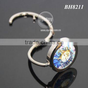 New Arrival Round Portable Swivel Alloy Purse Handbag Holder S Shaped Custom Metal Folding Hook Hanger photo-6