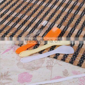 dessert spoon/plastic icecream spoon/disposable plastic color ice cream spoon