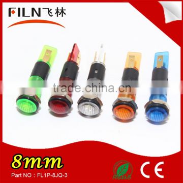 FILN Popular 8MM Plastic Yellow 36v hot water tank 24 volt Led Indicator Lights