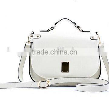 (BF0362) Lady embossed clear leather hand briefcase