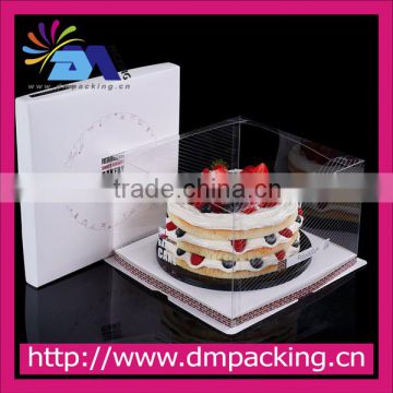 transparent square glossy lamination PVC packing box