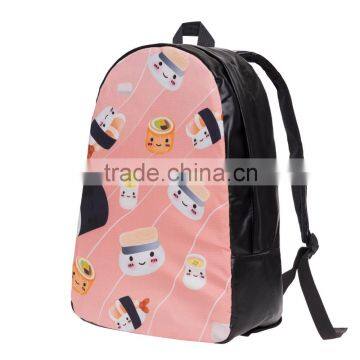 New Design 3D Print High Quality Custom Bag Pack Backpack for Girls