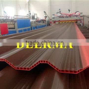 PVC corrugated plastic roofing sheets making machine