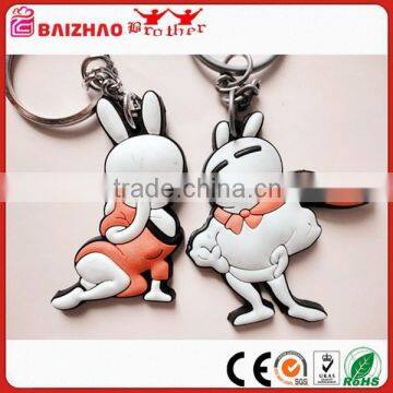 3D Cartoon Rabbit Silicone Key Ring,Key Chains,Key Finder